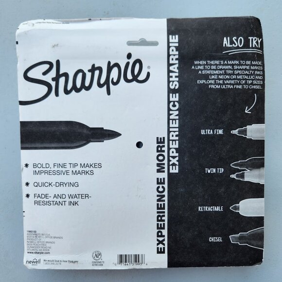 New SHARPIE Electro Pop Permanent Markers Fine Point Assorted Colors 24 Count Li - Picture 15 of 16